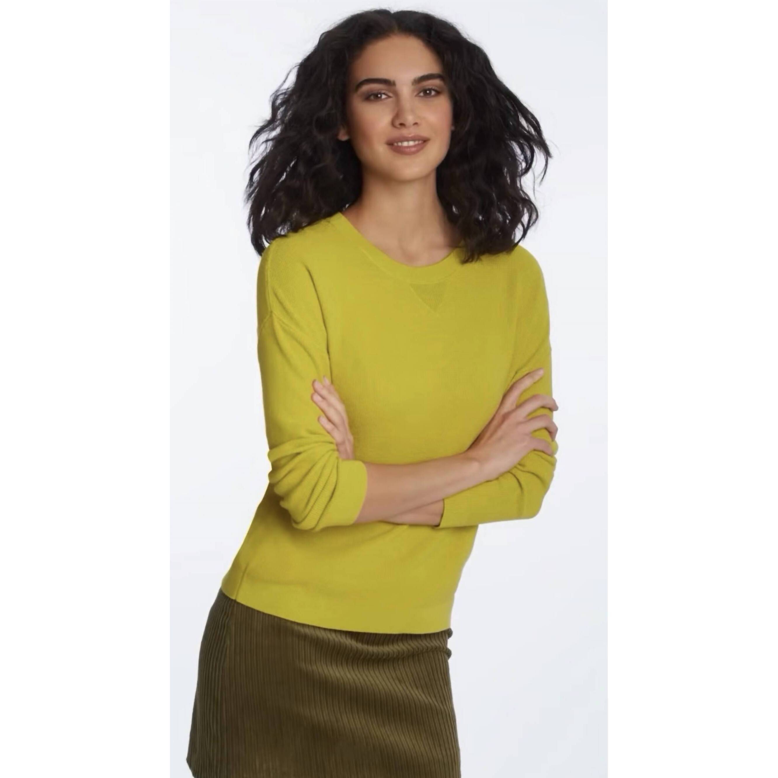New Elliott Lauren Modial Knit Top In Pear